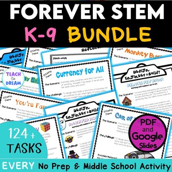 Preview of STEM and STEAM Activities Mega Bundle | NO PREP and Middle School