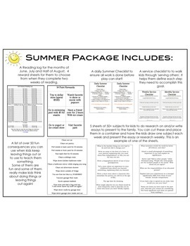 Preview of Ultimate SUMMER learning package for kids!