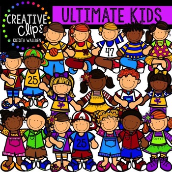 Preview of Ultimate School KIDS Clipart Collection {Creative Clips Clipart}