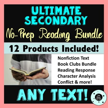 Preview of Ultimate Secondary Reading Bundle NO PREP!! - Nonfiction & Fiction