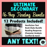 Ultimate Secondary Reading Bundle NO PREP!! - Nonfiction &
