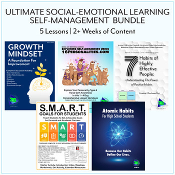 Preview of Ultimate Self-Management / Character / Life Skills Learning Bundle!