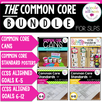 Preview of Ultimate Speech and Language Common Core Bundle