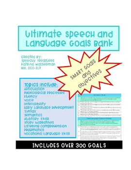 Preview of Ultimate Speech and Language Goal Bank