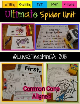 Preview of Spiders Unit for Kindergarten {Common Core Aligned}
