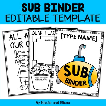 Preview of Editable Substitute Binder Templates