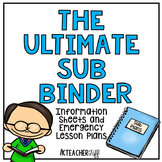 Sub Binder with Emergency Sub Plans