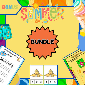 Preview of Ultimate Summer Fun Activity Bundle for Kids (6 Resources 1 Free)