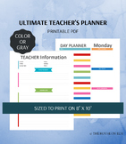 Ultimate Teacher Lesson Planner Printable