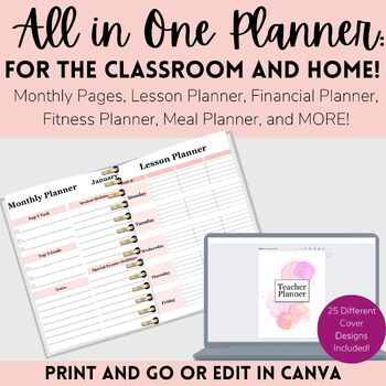 Preview of Ultimate Teacher Planner | All-in-One Planner for Classroom & Personal Use