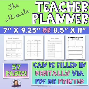 Preview of Ultimate Teacher Planner - Personalize and Share with Students