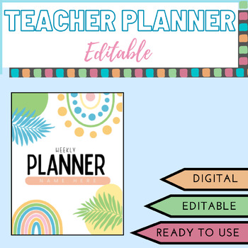 Preview of Ultimate Teacher's Planner: Editable