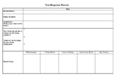 Ultimate Text/Essay Response Planner