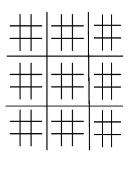 Tic-Tac-Toe Competition Printable, best out of 5