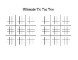 Ultimate Tic Tac Toe Printable and Instructions