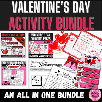 Preview of Ultimate Valentine's Day Bundle | Would You Rather | Games | Coloring Activities