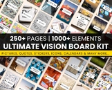 Ultimate Vision Board kit Bundle 2023 , Vision Board Party