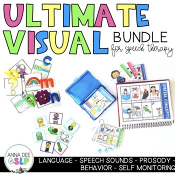 Preview of Ultimate Visual Bundle for Preschool Speech and Language Therapy
