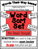 Words Their Way Based Word Sort Set-Beginning Syllables an
