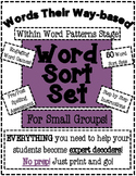 Words Their Way Based Word Sort Set-Within Word Patterns Stage