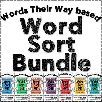 Preview of Words Their Way Based Word Sort Set BUNDLE