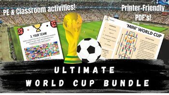 Preview of Ultimate World Cup PE Bundle! PE & Classroom Activities
