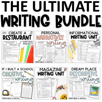 Preview of Ultimate Writing Bundle - Informative, Narrative, Opinion, Descriptive & More!