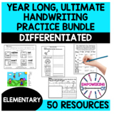 Ultimate handwriting practice bundle occupational therapy 