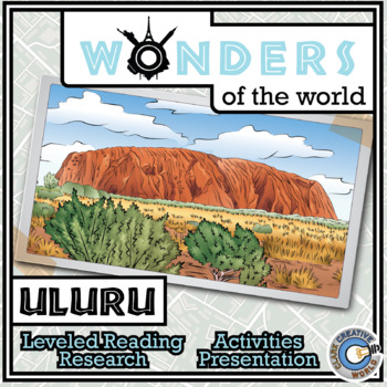 Preview of Uluru (Ayers Rock) - Leveled Reading, Slides, Printables, Activities & Digital
