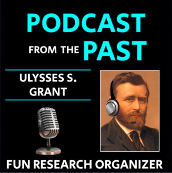 Preview of Ulysses S. Grant - Research Graphic Organizer, "Podcast from the Past"