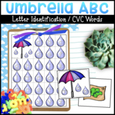 Umbrella Alphabet Letter Match with CVC Words
