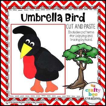 Umbrella Bird Craft | Zoo Animals Activities | Pond Life | Wetland Animal |  Bird