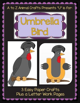 Umbrella Bird and Letter 