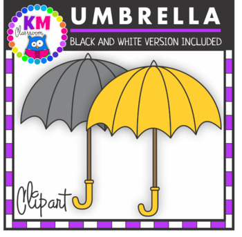 Umbrella ClipArt by KM Classroom | TPT