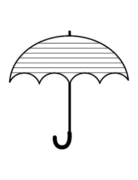 umbrella clipart lines