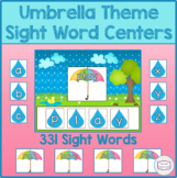 Umbrella Sight Word Centers