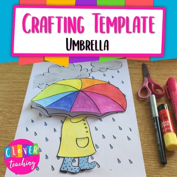 Preview of Umbrella Writing Prompt - Crafting Template