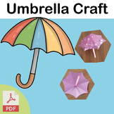 Umbrella crafts: umbrella name craft - umbrella template