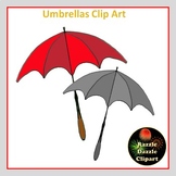 Umbrellas Clipart - Personal or Commercial Use