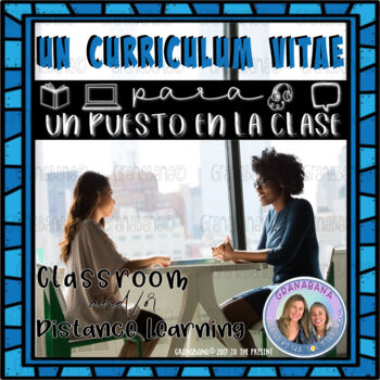 Preview of Un Curriculum Vitae para Un Puesto en La Clase Avanzada AP | Project Based