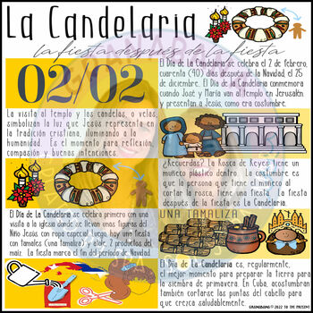 daño táctica Detector Un Infográfico Cultural | 2 de febrero Día de La Candelaria | Informational  Text