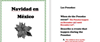 Preview of Un Librito De Navidad En México Online Research Navidad
