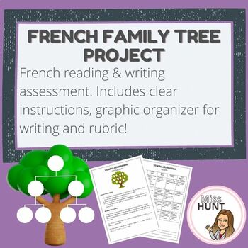 Preview of Un arbre généalogique - Family Unit Project