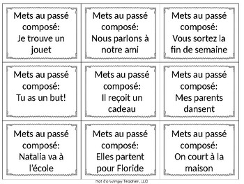 Un jeu de société pour pratiquer le passé composé by Mme Burns | TpT