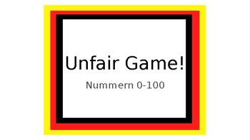 Preview of UnFair Game! German Numbers (English to German)