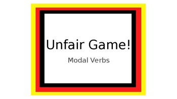 Preview of UnFair Game - Modal Verbs auf Deutsch