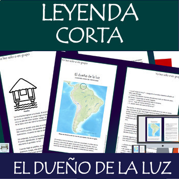 Preview of Una Leyenda en Español Legend Folktale in Spanish Análisis del Cuento Digital