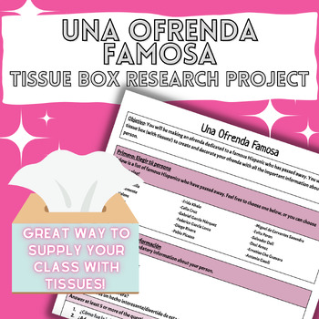 Preview of Una Ofrenda Famosa - Tissue Box Project