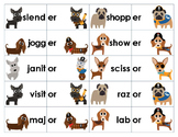Unaccented Final Syllables Word Sort & Game: -er, -or, -ar