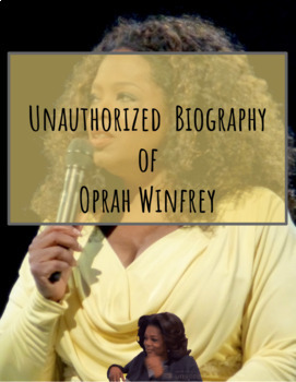 Preview of Unauthorized Biography of Oprah Winfrey - Topic and Theme Activity 